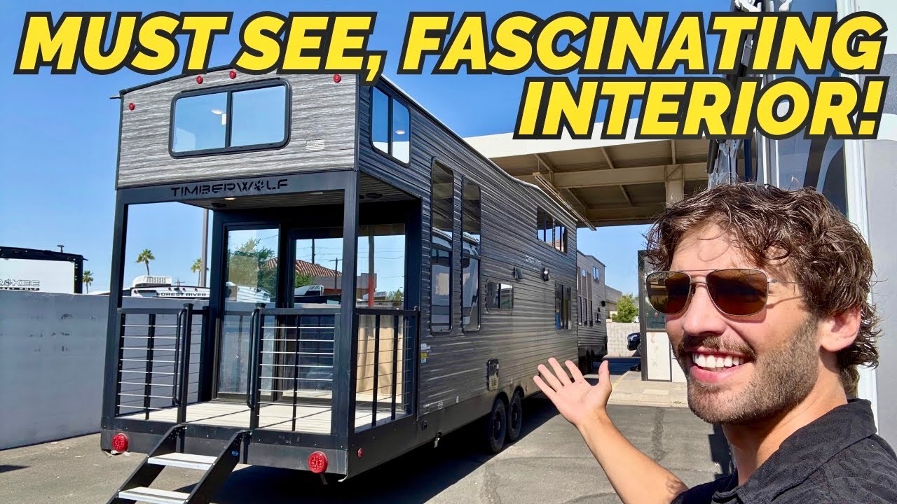The interior on this destination trailer is MUST SEE! 2025 Forest River Cherokee Timberwolf 20OG