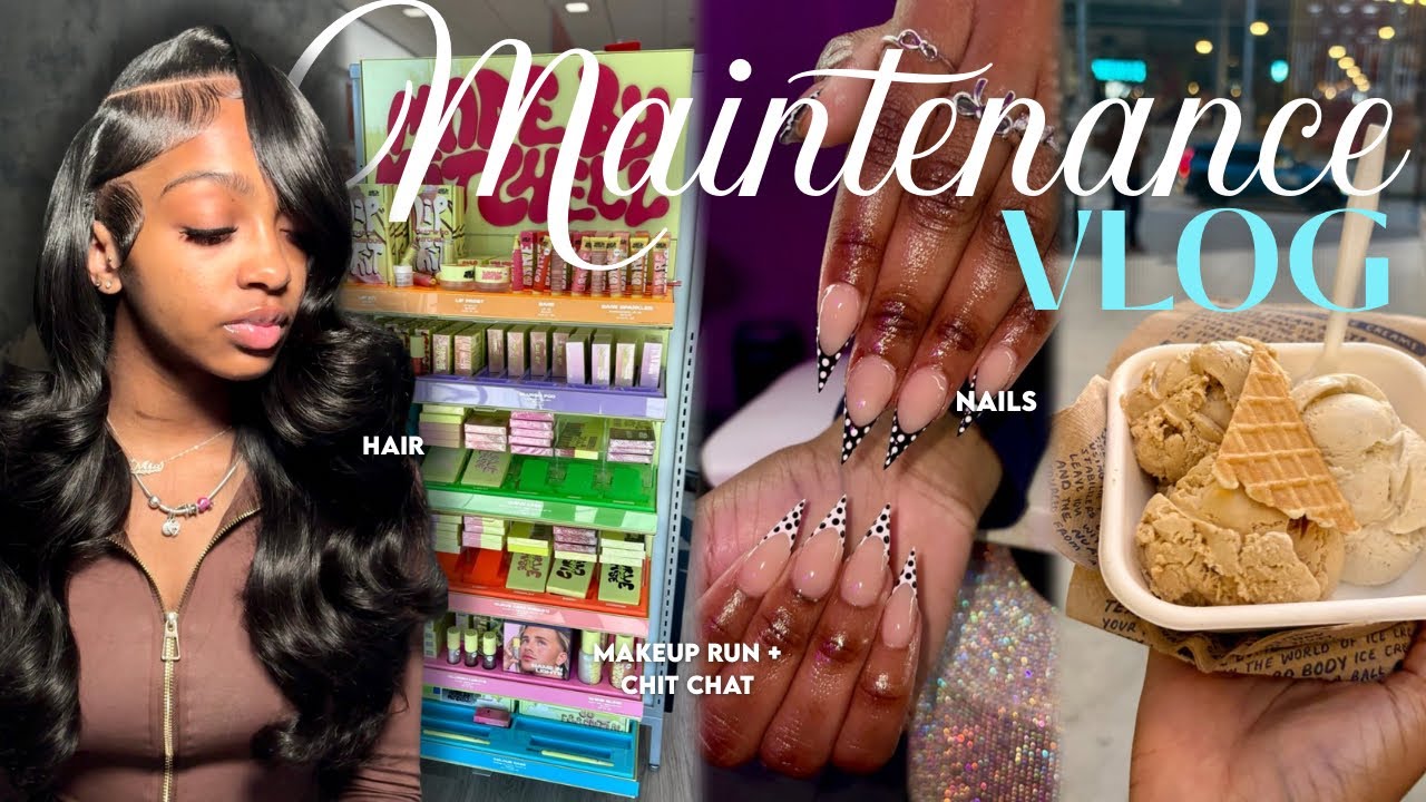 MONTHLY MAINTENANCE VLOG*chaotic*|Chit-Chat,Nails,Hair|THEMIAAMARI