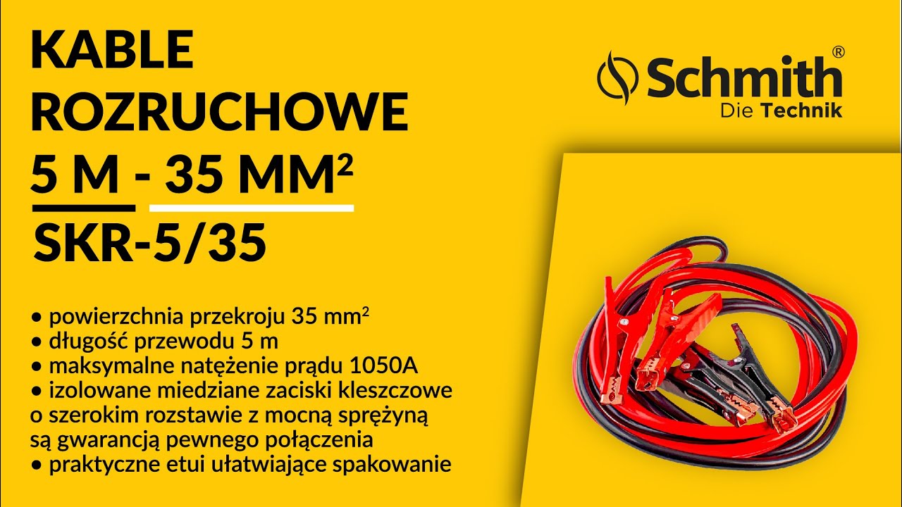 Schmith - Kable rozruchowe 5 m - 35 mm2