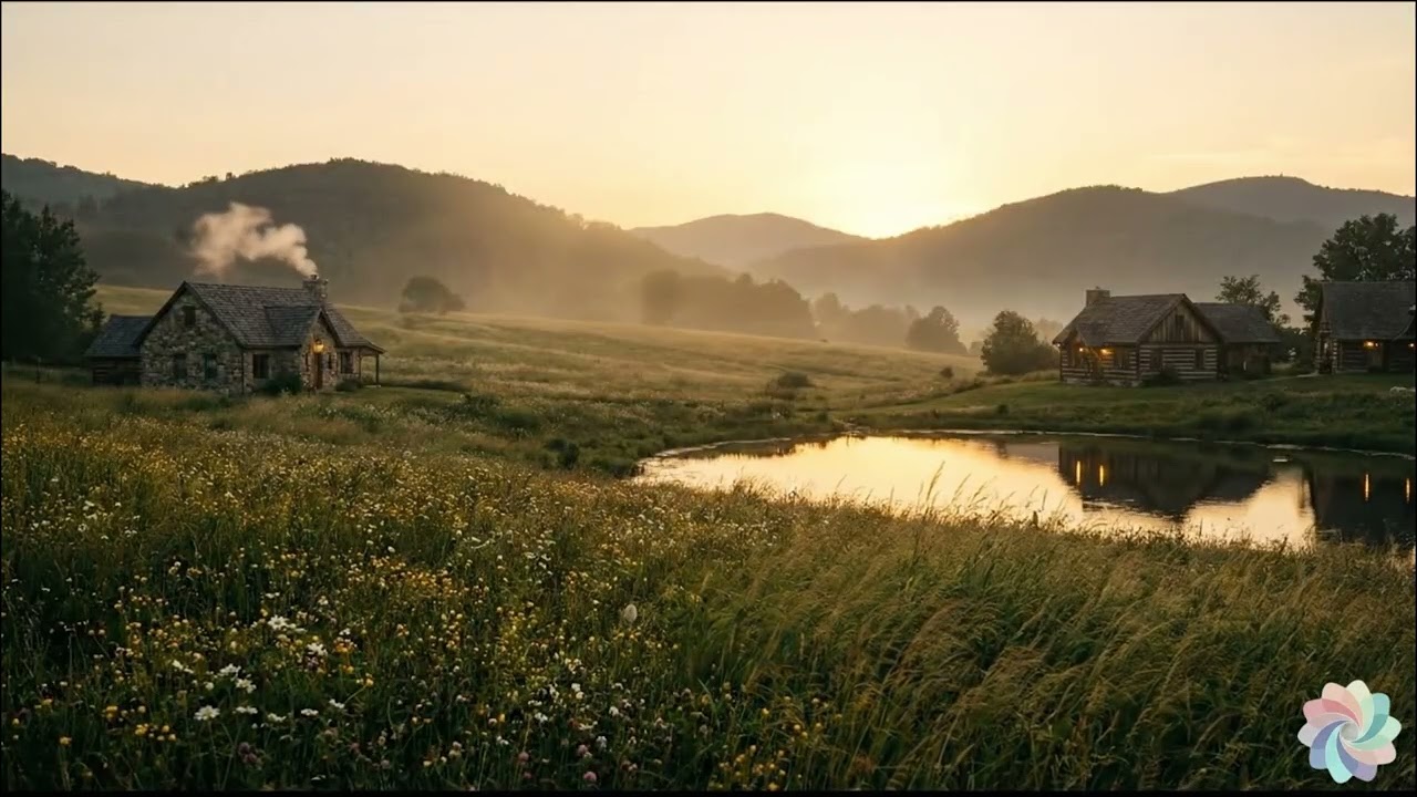 Gentle Stillness 🌸 | Soft Guitar & Ambient Soundscape for Calm & Relaxation 🎸🌿