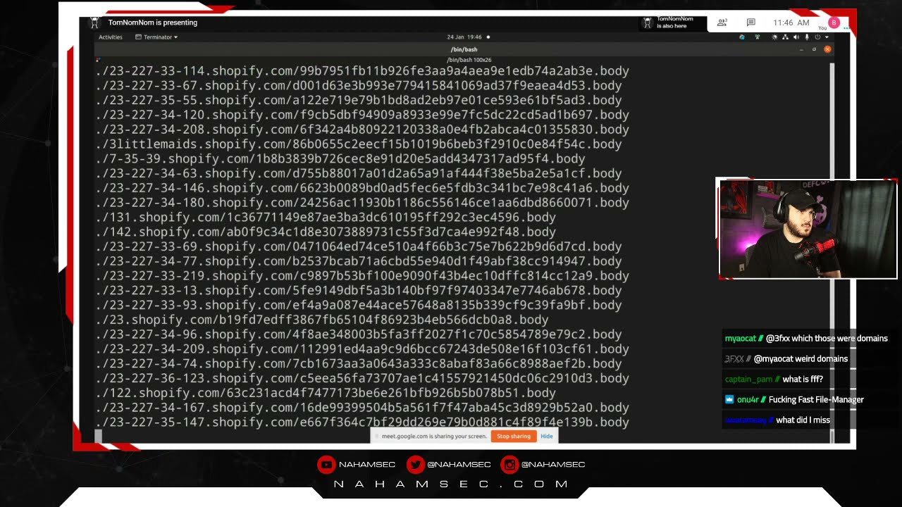 Live Recon and Automation on Shopify's Bug Bounty Program with @TomNomNomDotCom