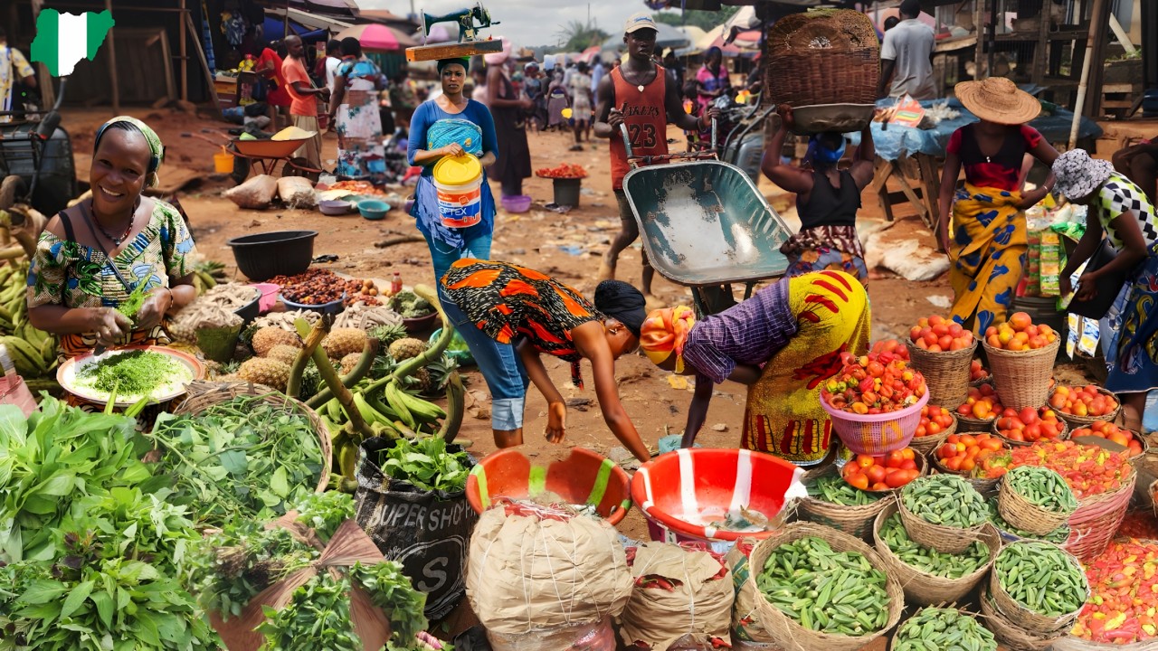 Food Prices at 6AM. Ile Epo Foodstuff Market Lagos, Nigeria