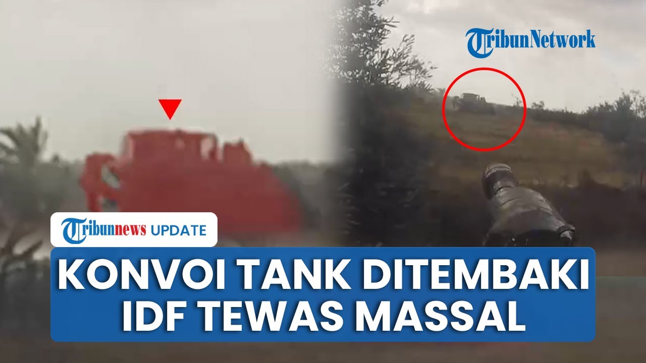 Hamas 'Kesetanan' Perangi Israel, Sergap Tentara IDF & Tembaki Konvoi Tank Merkava di Gaza Palestina