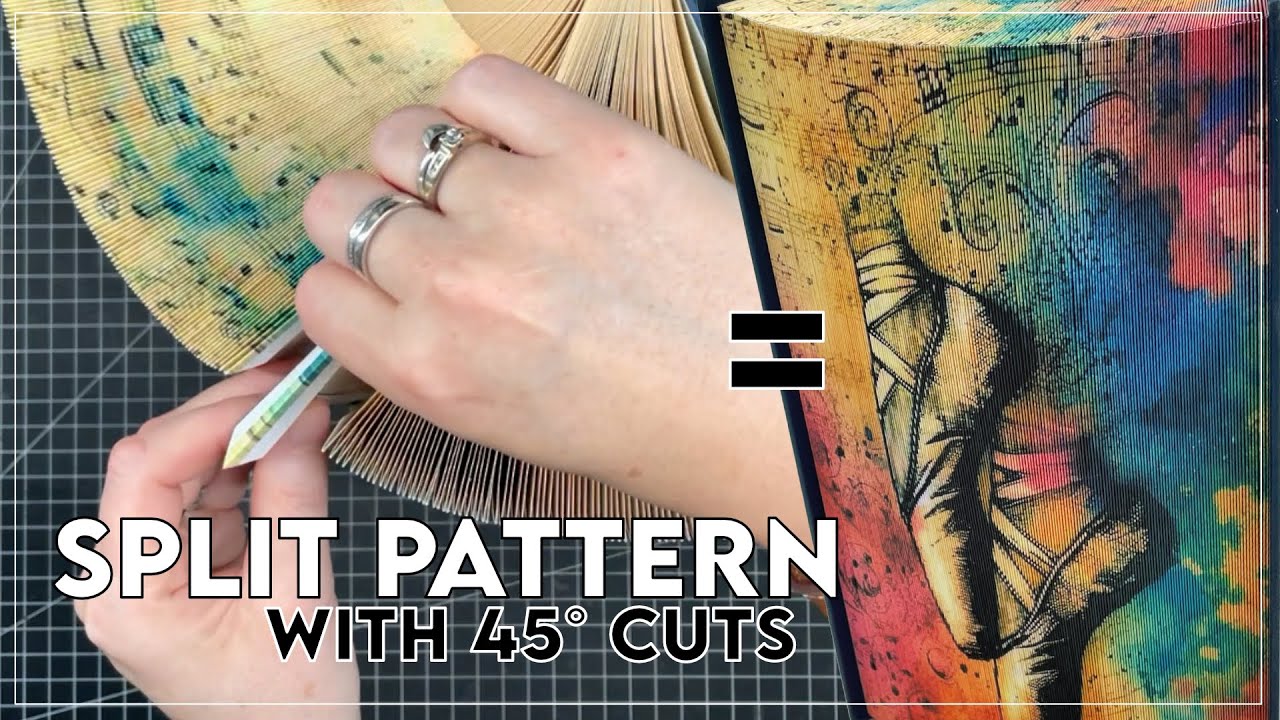 Fore Edge Book Art // Split Pattern // Top & Front // 45° Cuts // Photo Strip Book