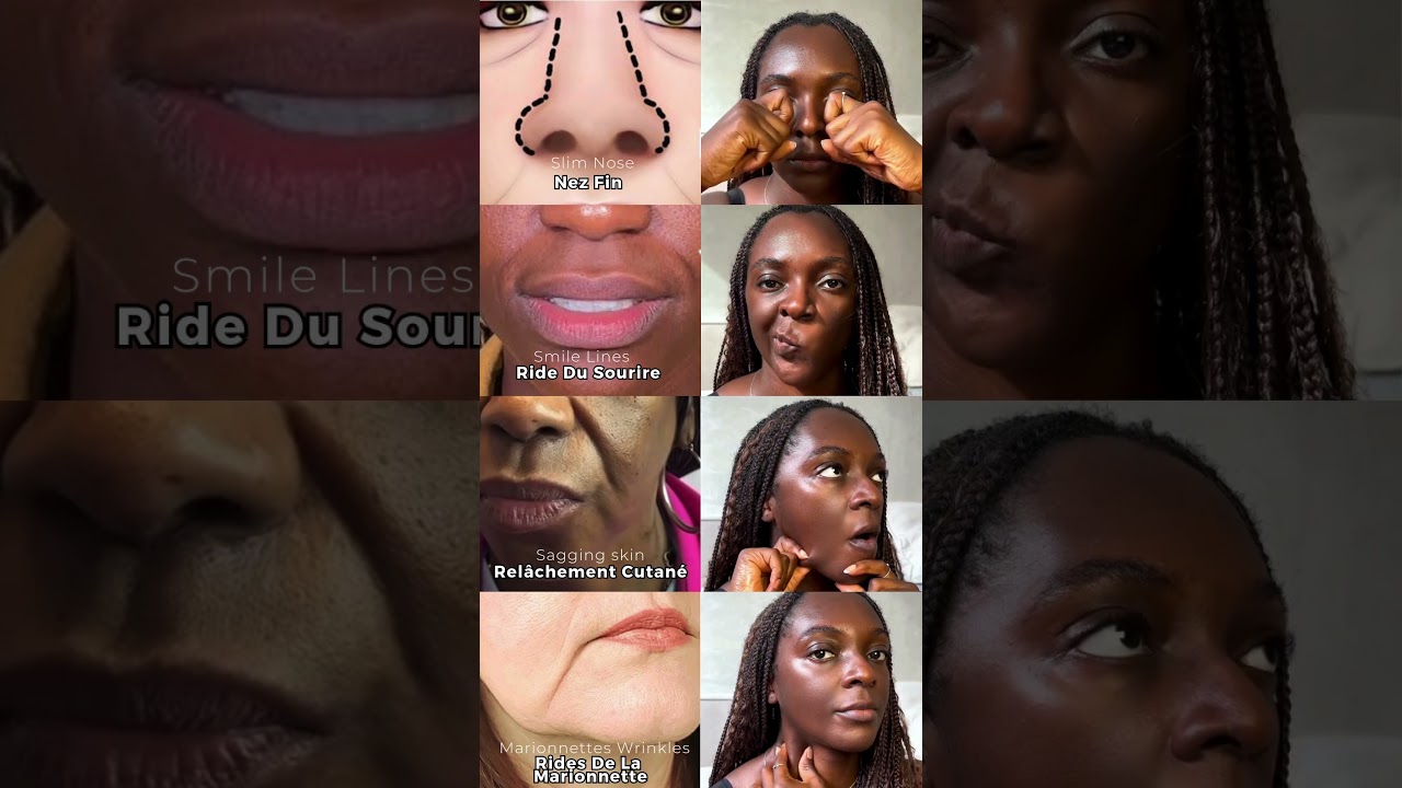 Massage du visage pour &eacute;liminer les rides et raffermir la peau #faceyoga #skincare #facefitness