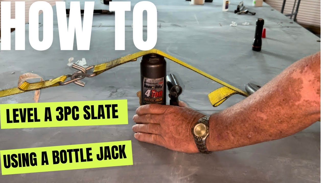 HOW-TO: Level a 3 Piece Slate Using a Bottle Jack! (Part 1)