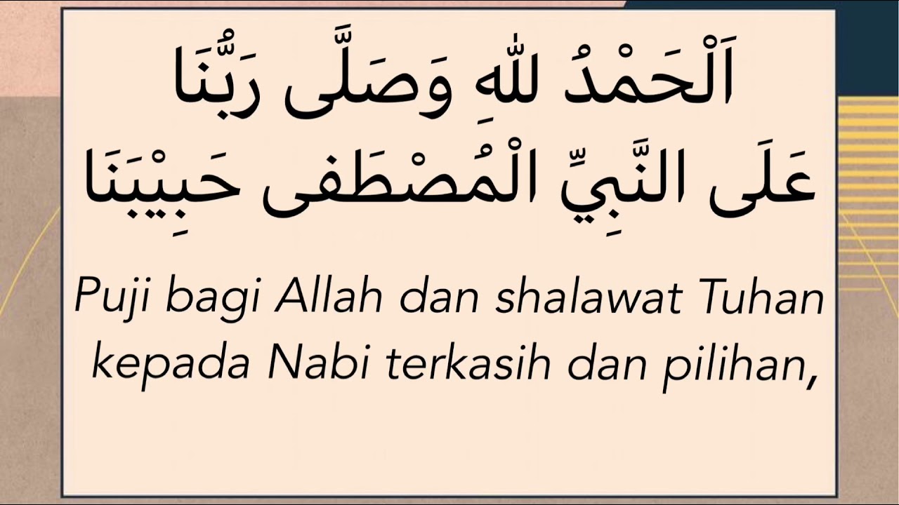 Teks + terjemah nadhom hidayatus shibyan full