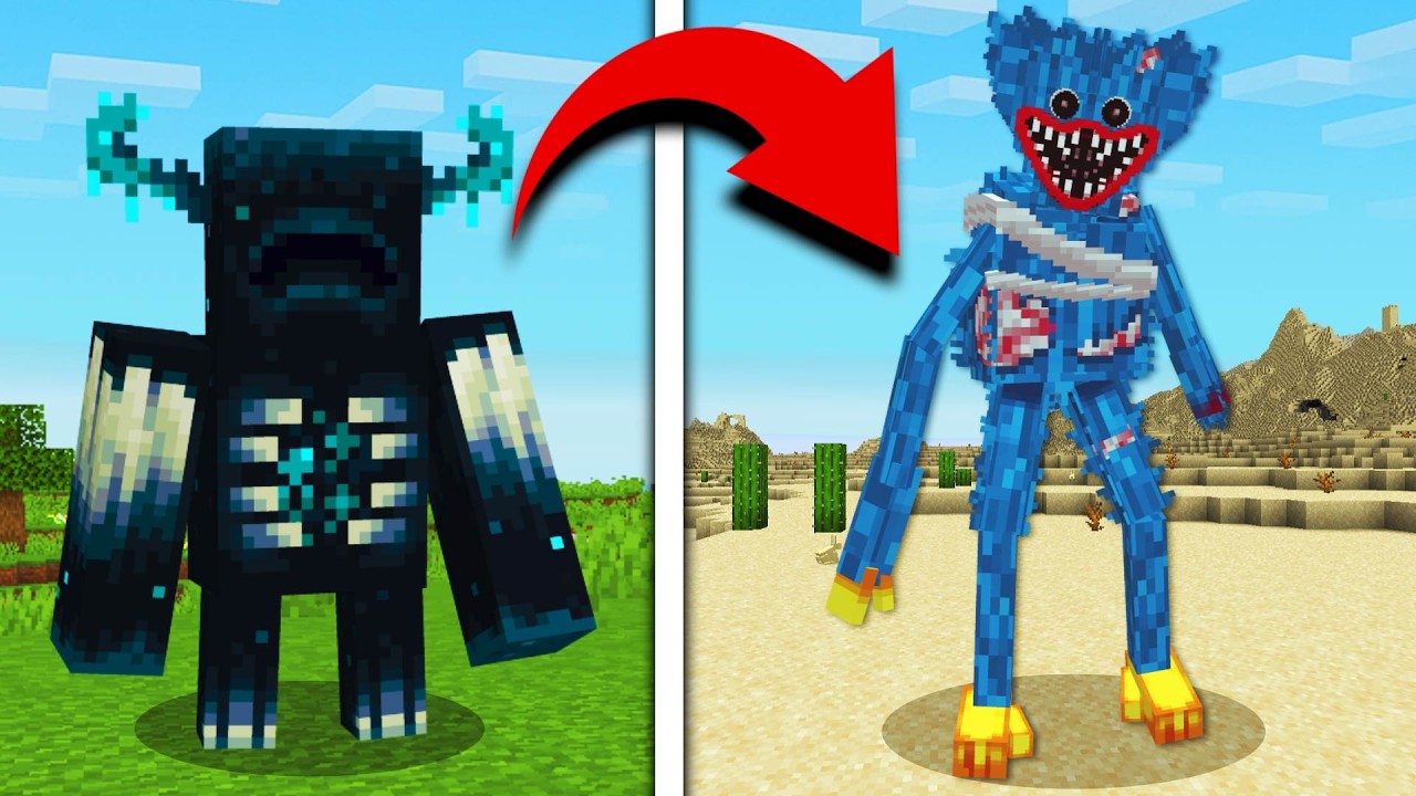 【マイクラ】モブをポピープレイタイムに作り直すマインクラフト【Poppy Playtime】