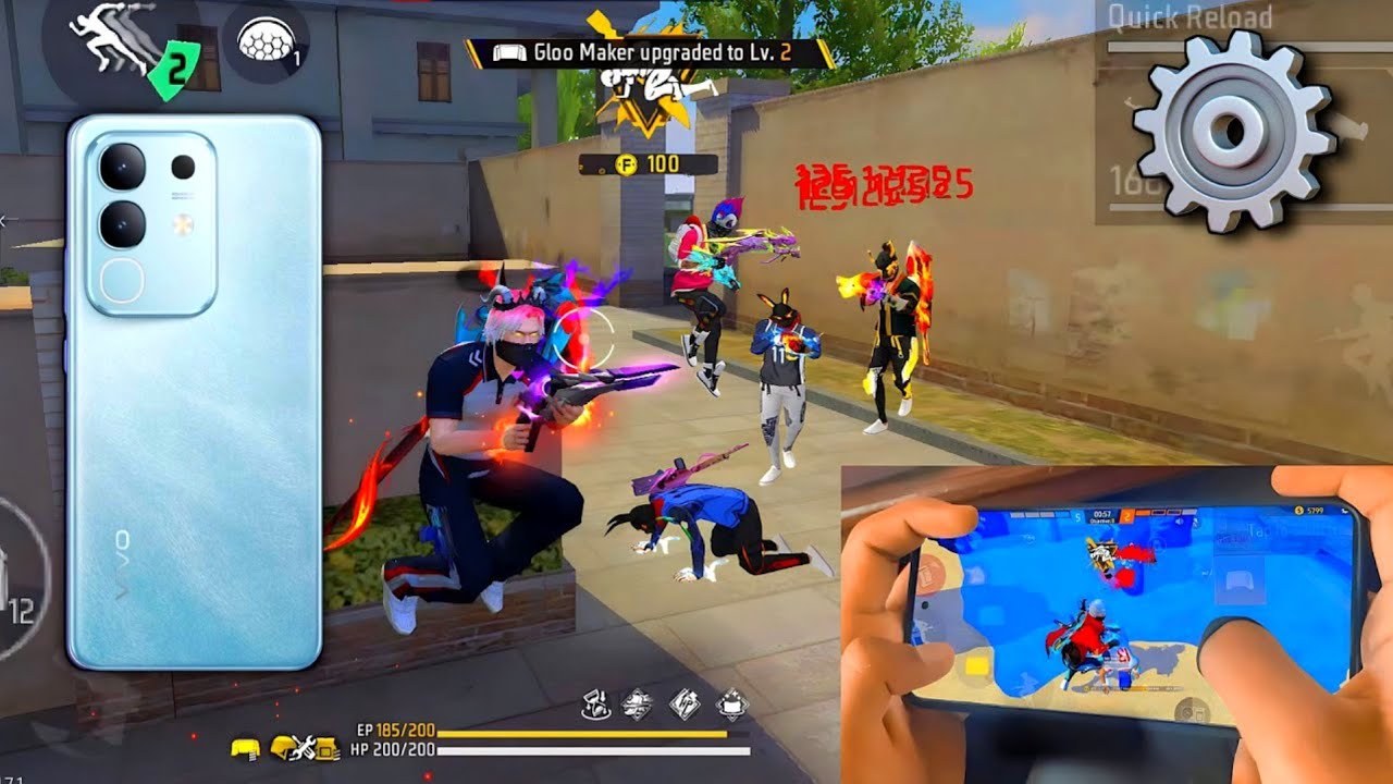 🦇My New Vivo T4x 5g Free Fire ⚡ Settings ⚙️ 99% Headshot Rate ❤⚡ Default Dpi 392&deg; 🥵 120 hz 🔥