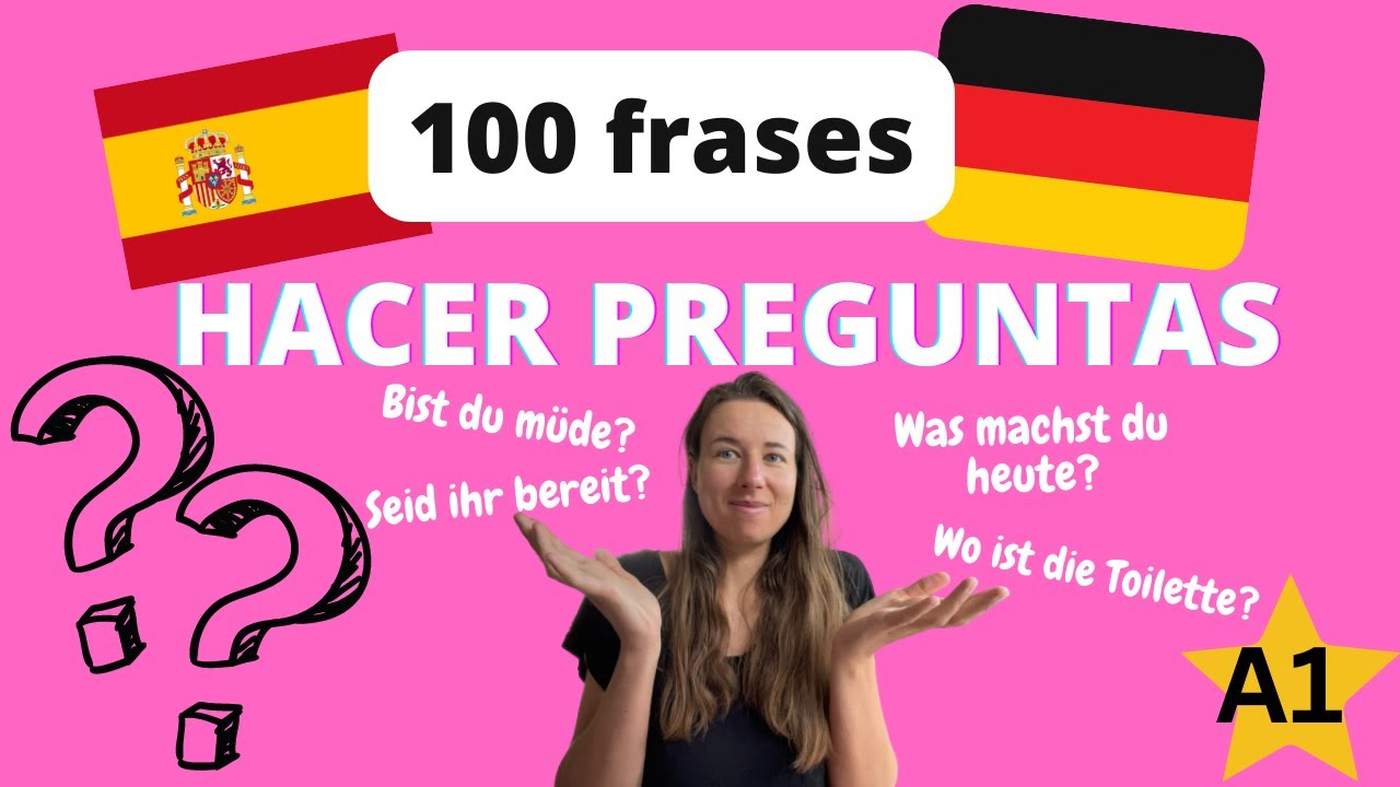 A1 A2 PREGUNTAR en ALEMÁN | aprende mientras duermes desde 0 con música y texto (hablante nativa)
