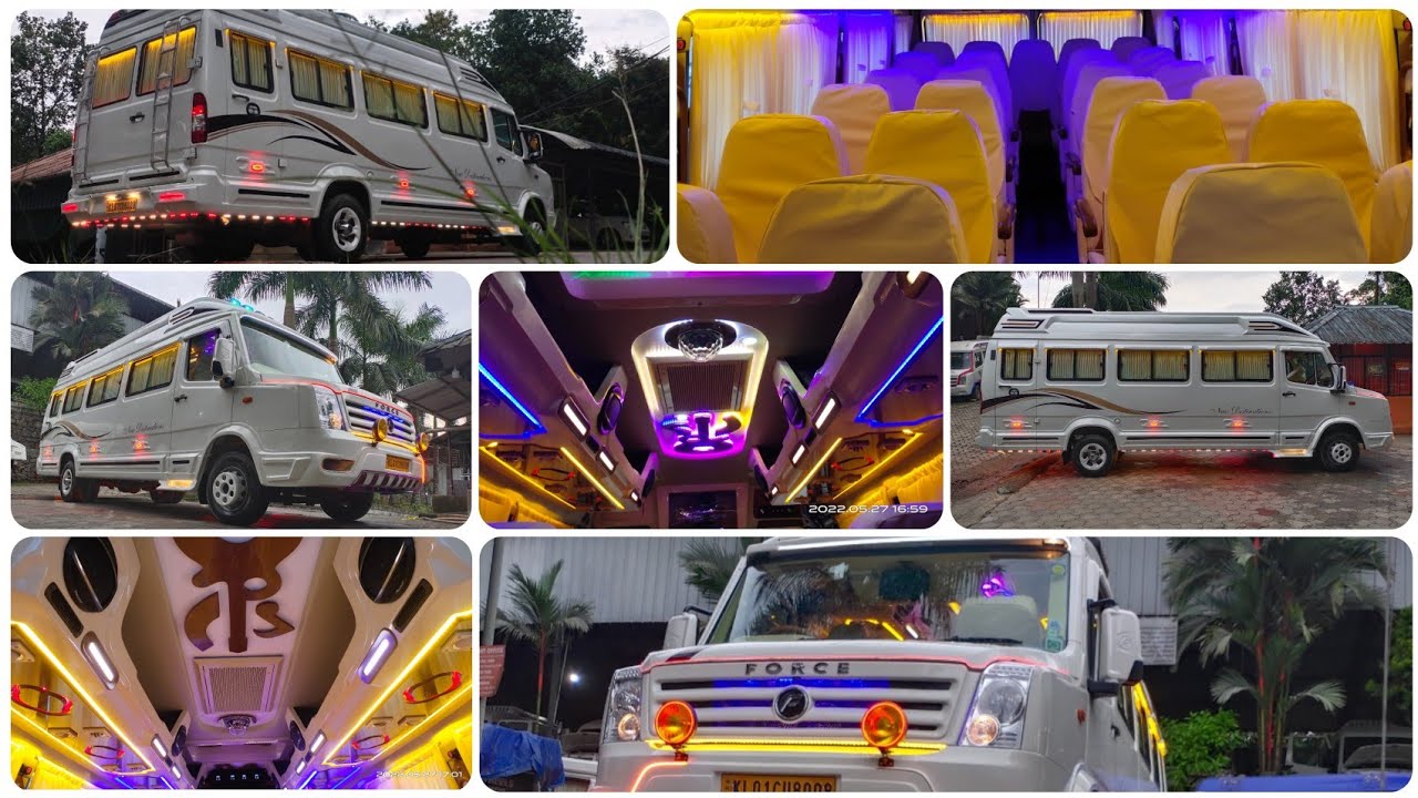 New Bs6 Model 26 Seater Vehicle Interior And Exterior Luxury work in Force Traveller