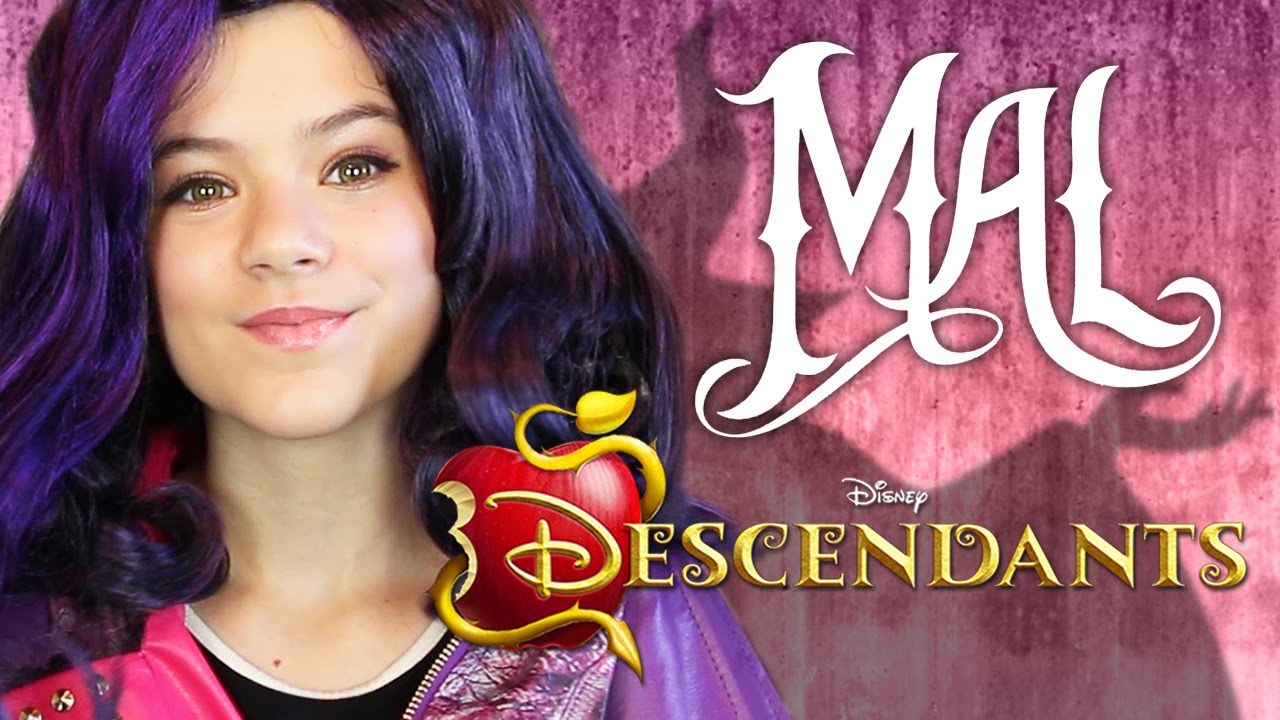 DISNEY DESCENDANTS MAL MAKEUP TUTORIAL!  |  KITTIESMAMA