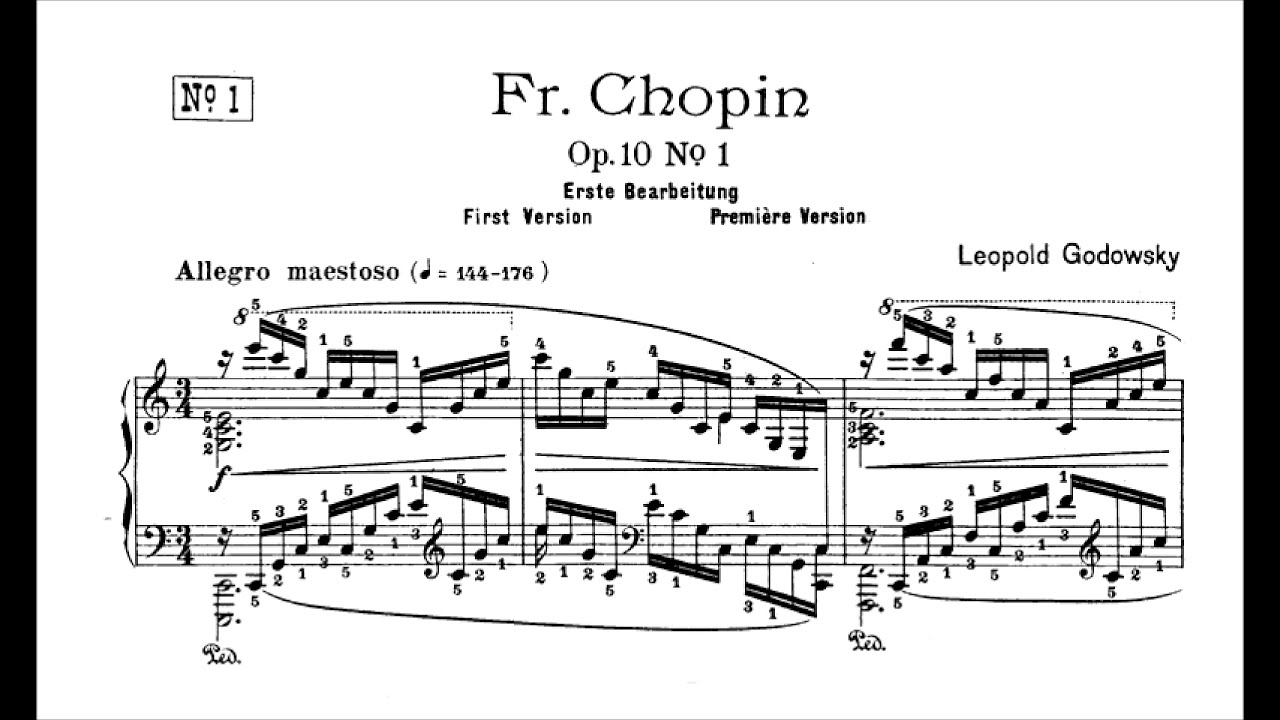 Chopin-Godowsky - Study No. 1 in C Major after Op. 10 No. 1