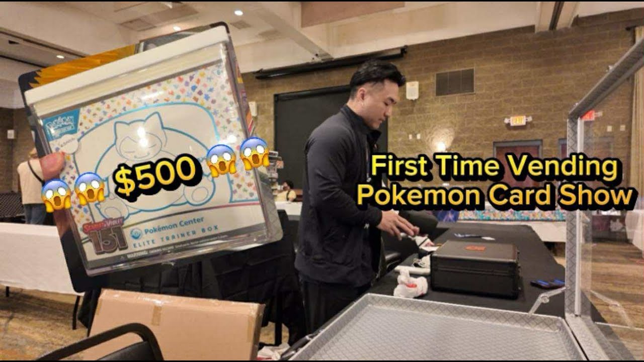 First Time Vending, Pokémon Card Show. Vendor POV!! #pokemon  #vendor #pov #pokemoncards #pokemontcg