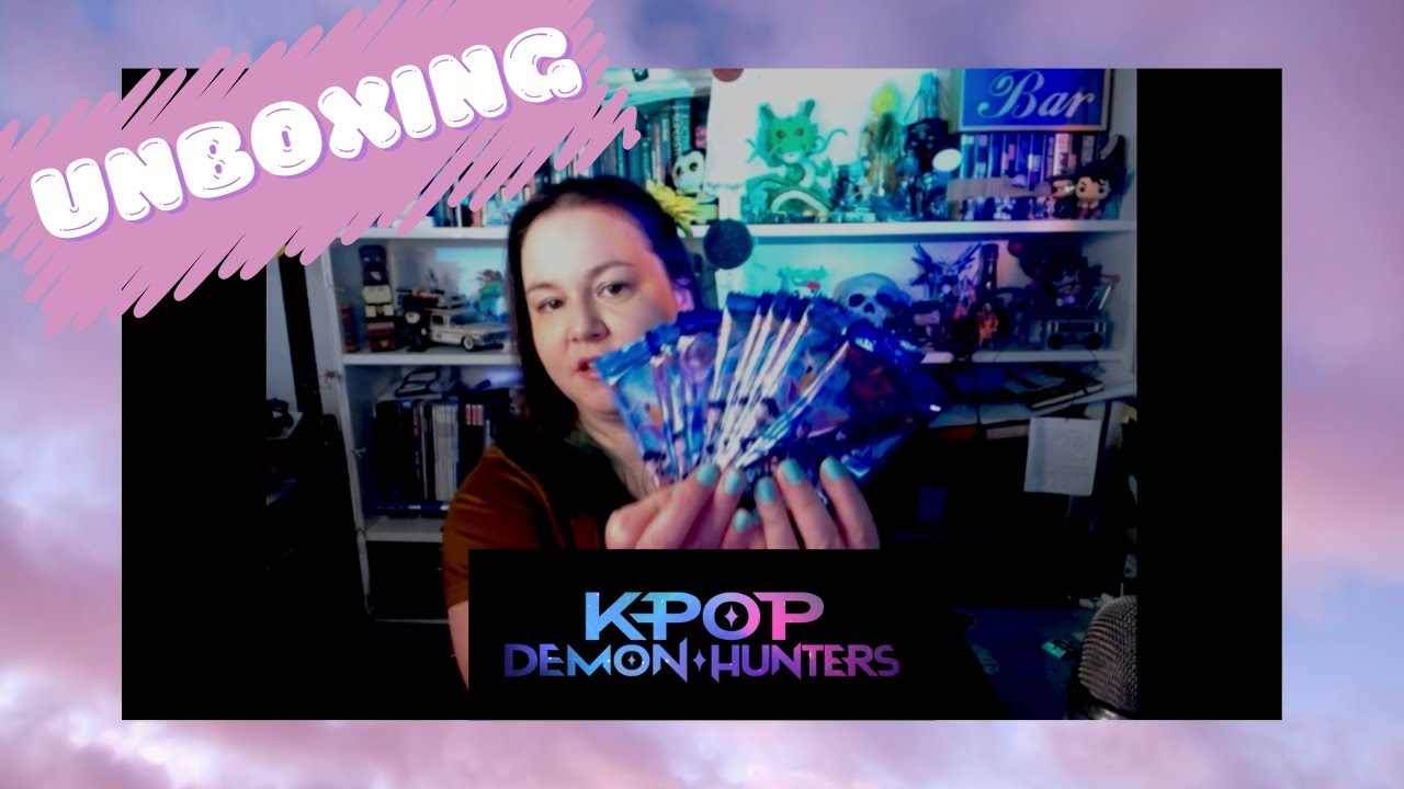 Opening K-Pop Demon Hunters Trading Cards
