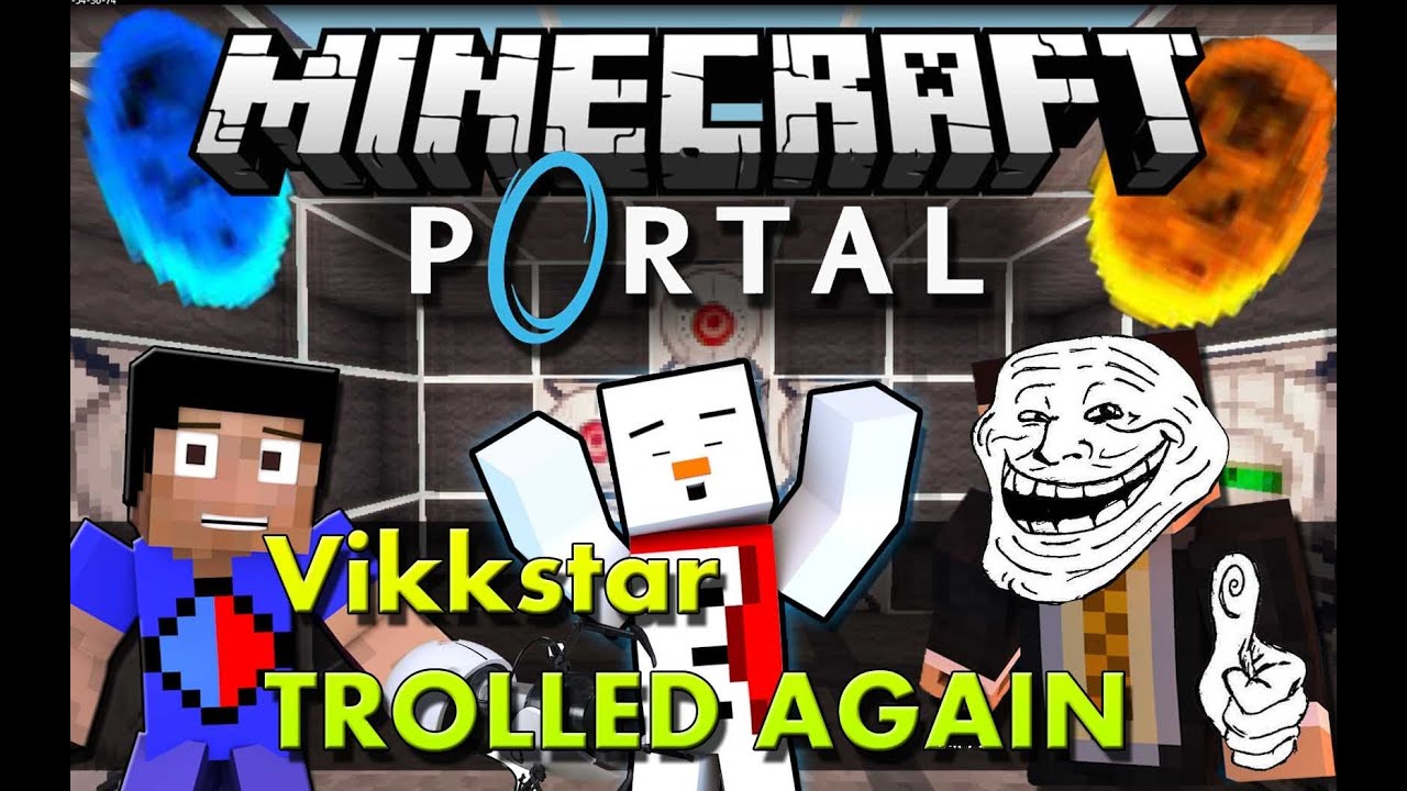 Minecraft Portal Mod: Vikkstar Trolled Again ?! /w Bodil40 and Vikkstar