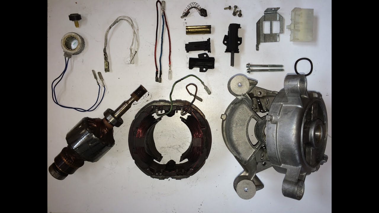 Como comprobar un motor de escobillas de lavadora.[How to check motor brush washing machine].