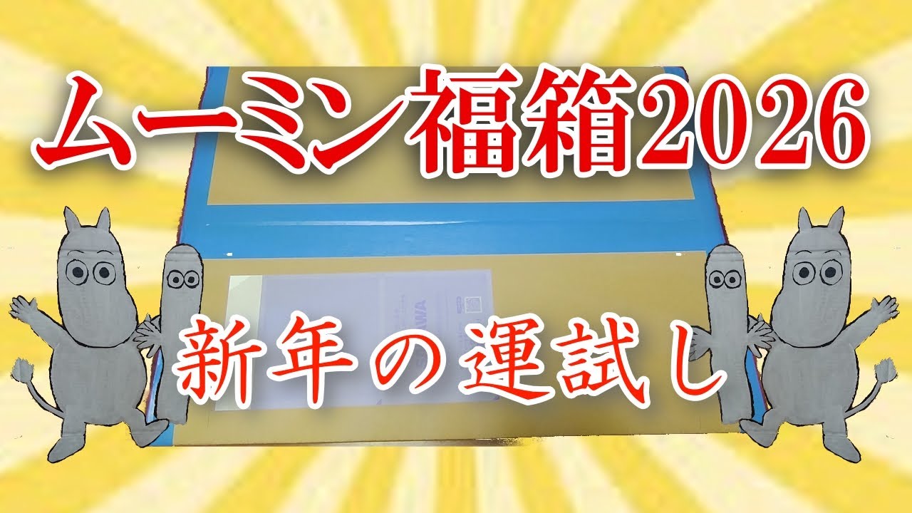 【ムーミン】開けましておめでとう！今年の運を福箱で試す