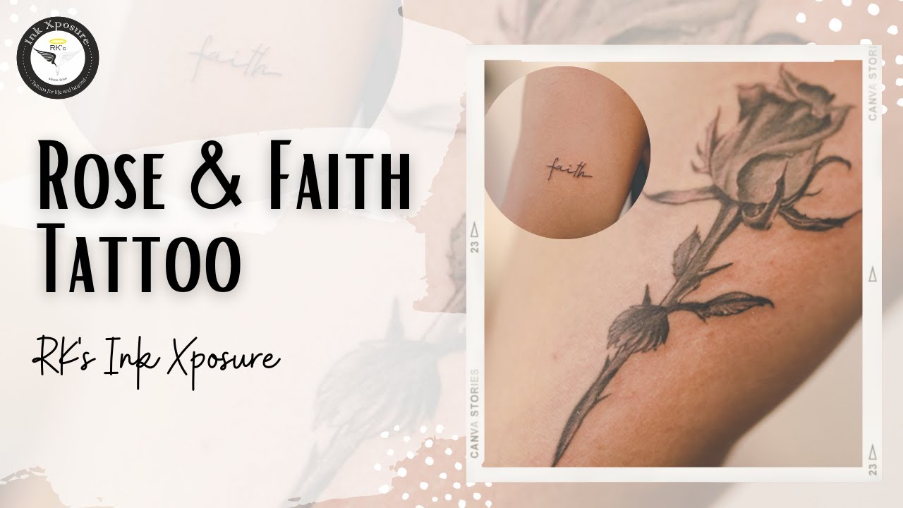 Rose and Faith Tattoo @RK's Ink Xposure| Award Winning Tattoo Artist, Goa.