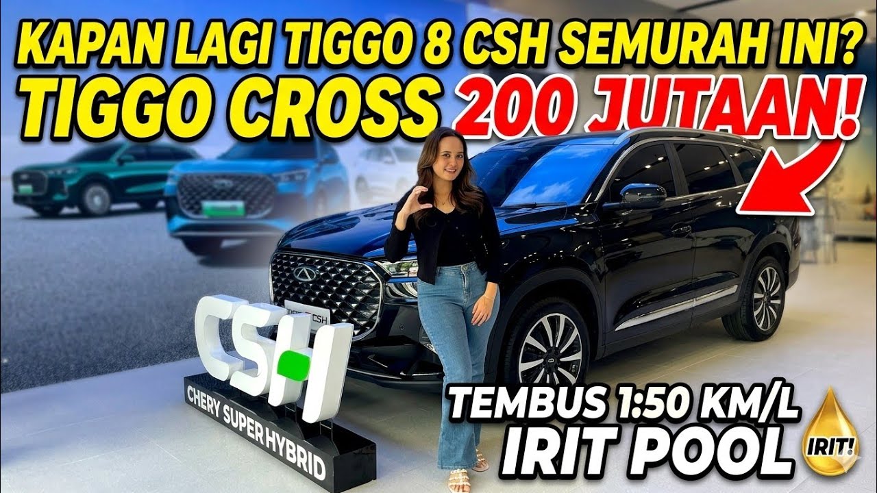 7 SEATER TEMBUS 1300KM SEMURAH INI! TIGGO 8 CSH BISA 1:50-70 KM/L 200 JUTAAN TIGGO CROSS
