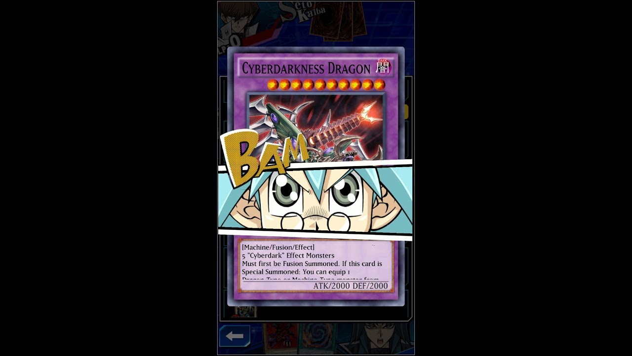 Yugioh Duel Links - Does Cyberdarkness Dragon have a LINE with Syrus?
