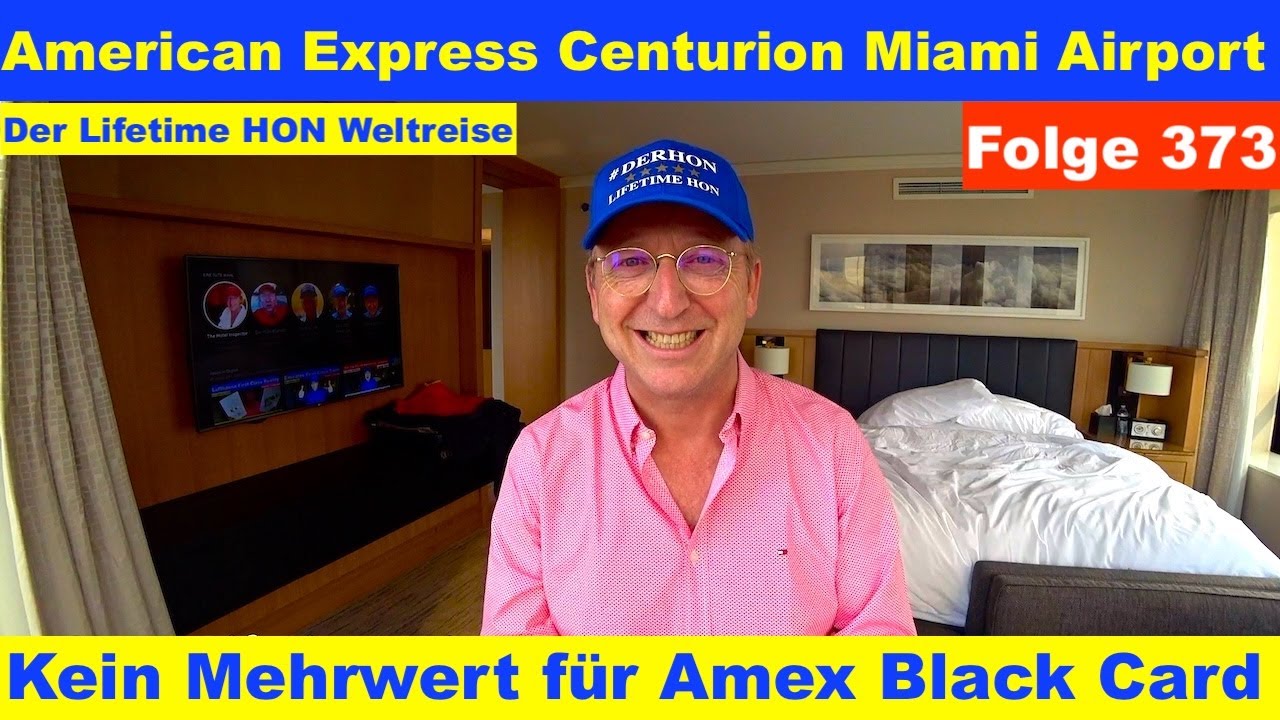 Solltest Du diese Lounge besuchen (American Express Centurion Miami Airport) #Weltreise 373 #amex