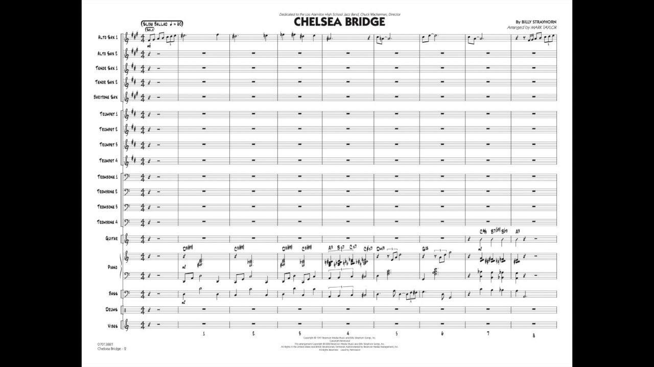 Chelsea Bridge by Billy Strayhorn/arr. Mark Taylor
