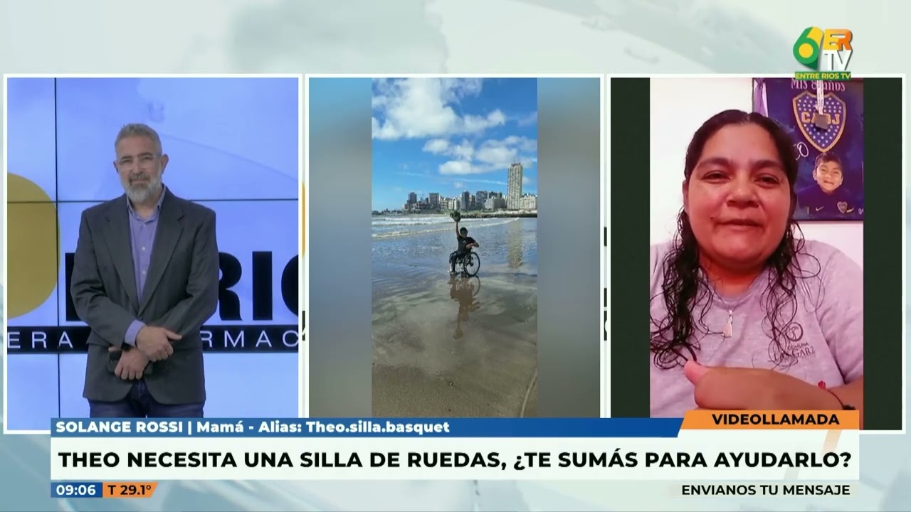 Solange Rossi - Theo Rossi necesita una silla de ruedas para la práctica del básquet adaptado