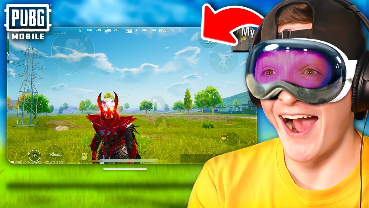 Играю в PUBG MOBILE на Apple Vision Pro!