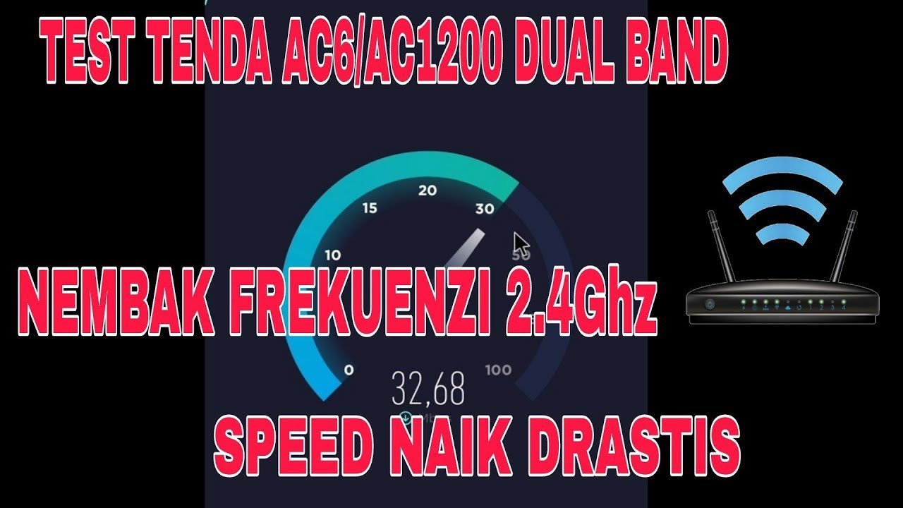 Review Tenda ac6 / ac1200 dual band nembak frekuensi 2.4Ghz jadi 5Ghz || internet lebih cepat