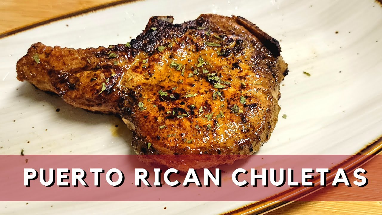 Juicy Chuletas Fritas | Puerto Rican Pork Chops