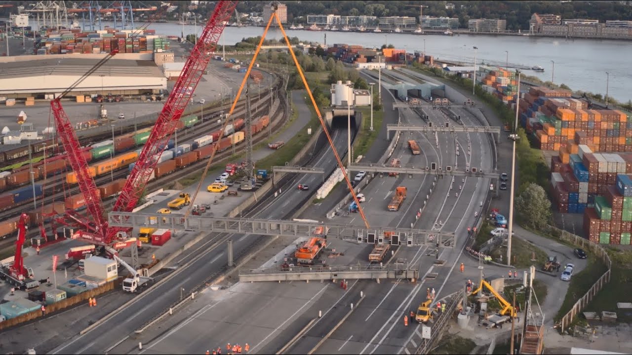 A 7: 55-Stunden-Sperrung des Elbtunnels im September 2020
