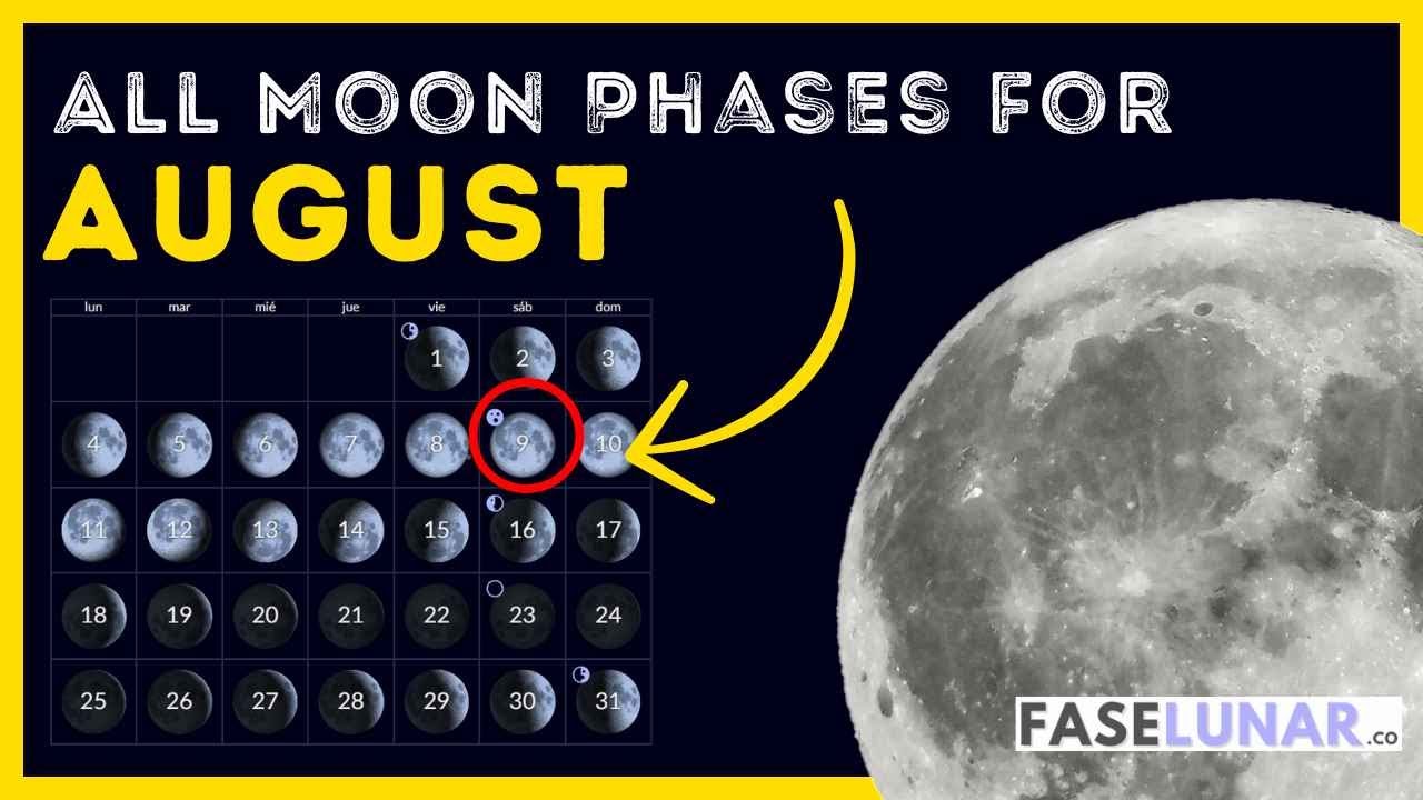 Фазы Луны в августе 2025 года 🌕 Лунный календарь на август по дням #lunarcalenda