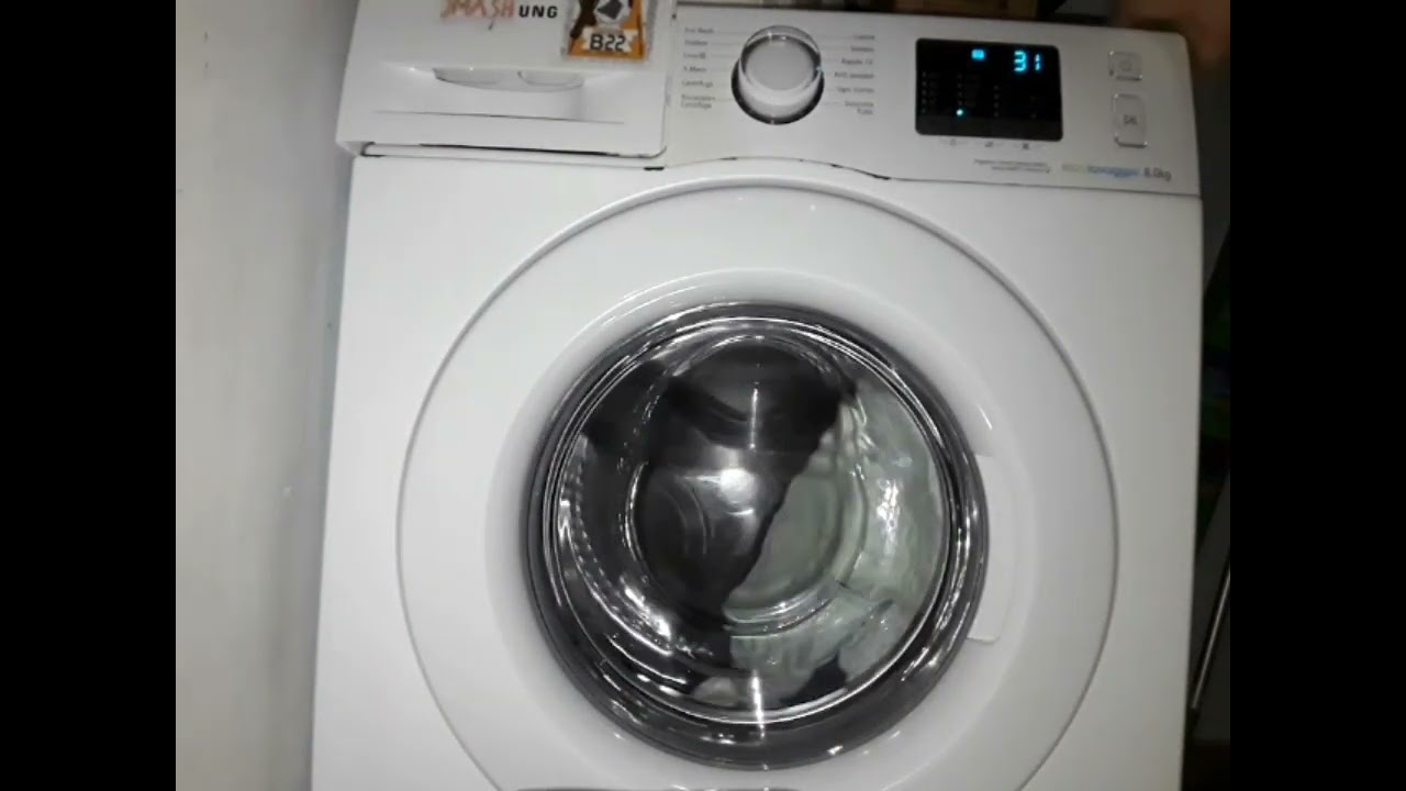 Samsung WF80F5E0W4W extremely unbalanced jumping service mode spins