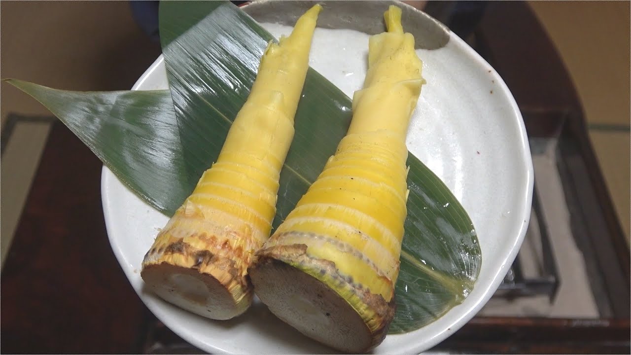 焼きタケノコ、新じゃが田楽-Grilled bamboo shoot, grilled new potatoes with Miso-【Japanese food 江戸長火鉢】