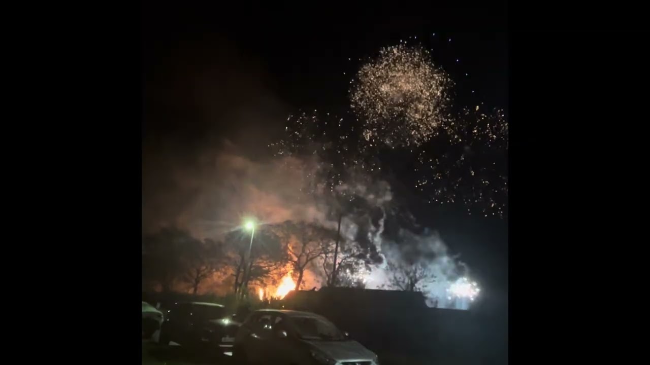 Watching The Fireworks On Bonfire Night In Great Torrington (Where I Now Live) 01 / 11 / 2025
