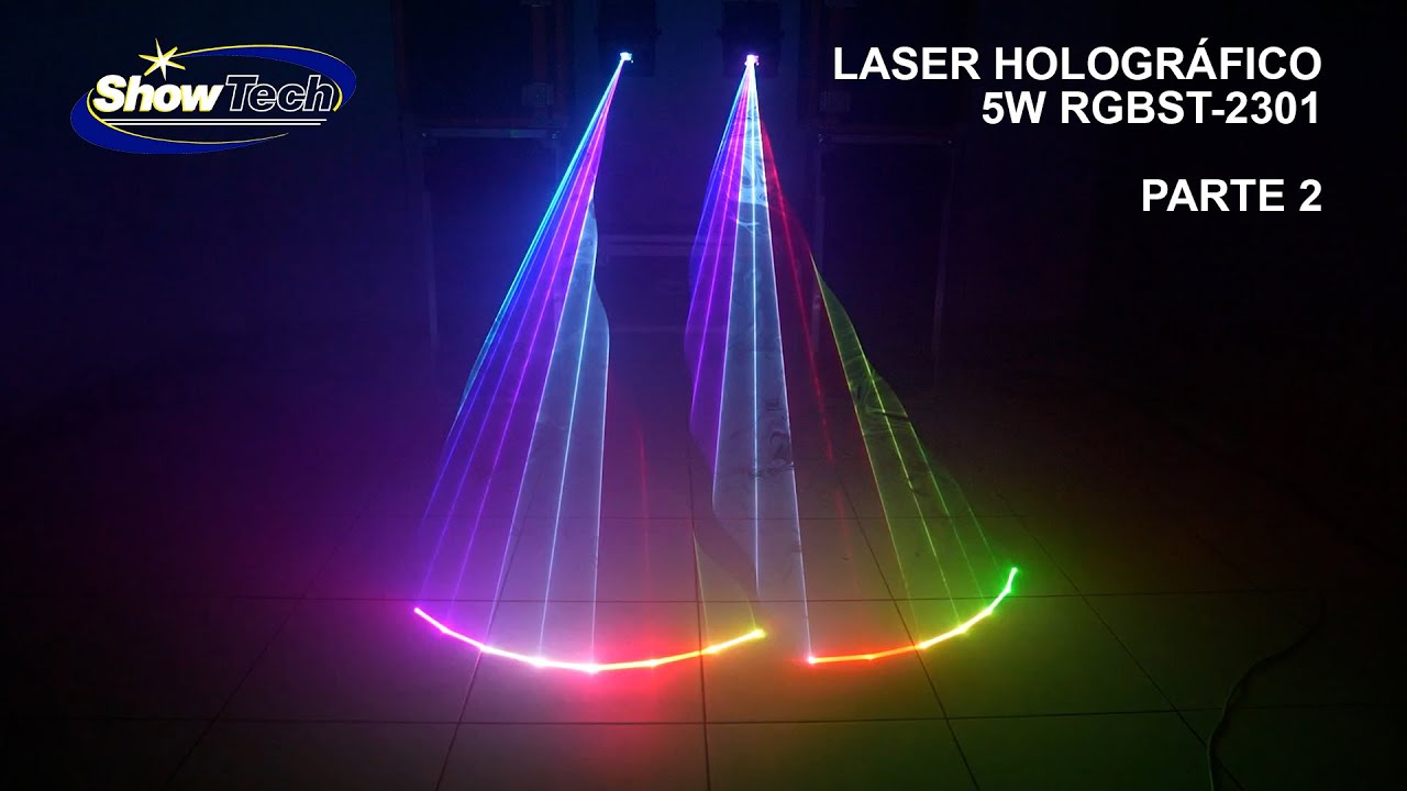 SHOWTECH BRASIL - LASER HOLOGRÁFICO 5W RGB - ST-2301 - PARTE 2