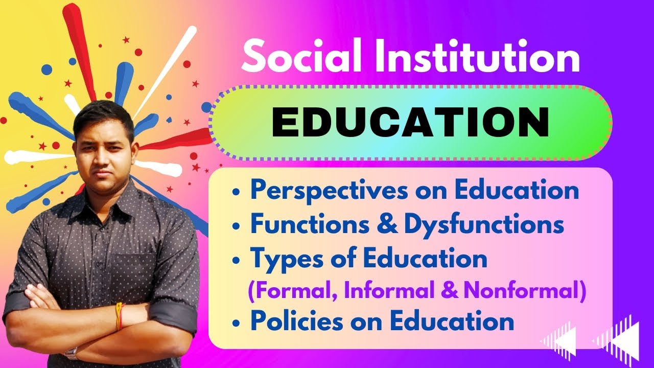 Education as a Social Institution | Perspectives and Types of Education