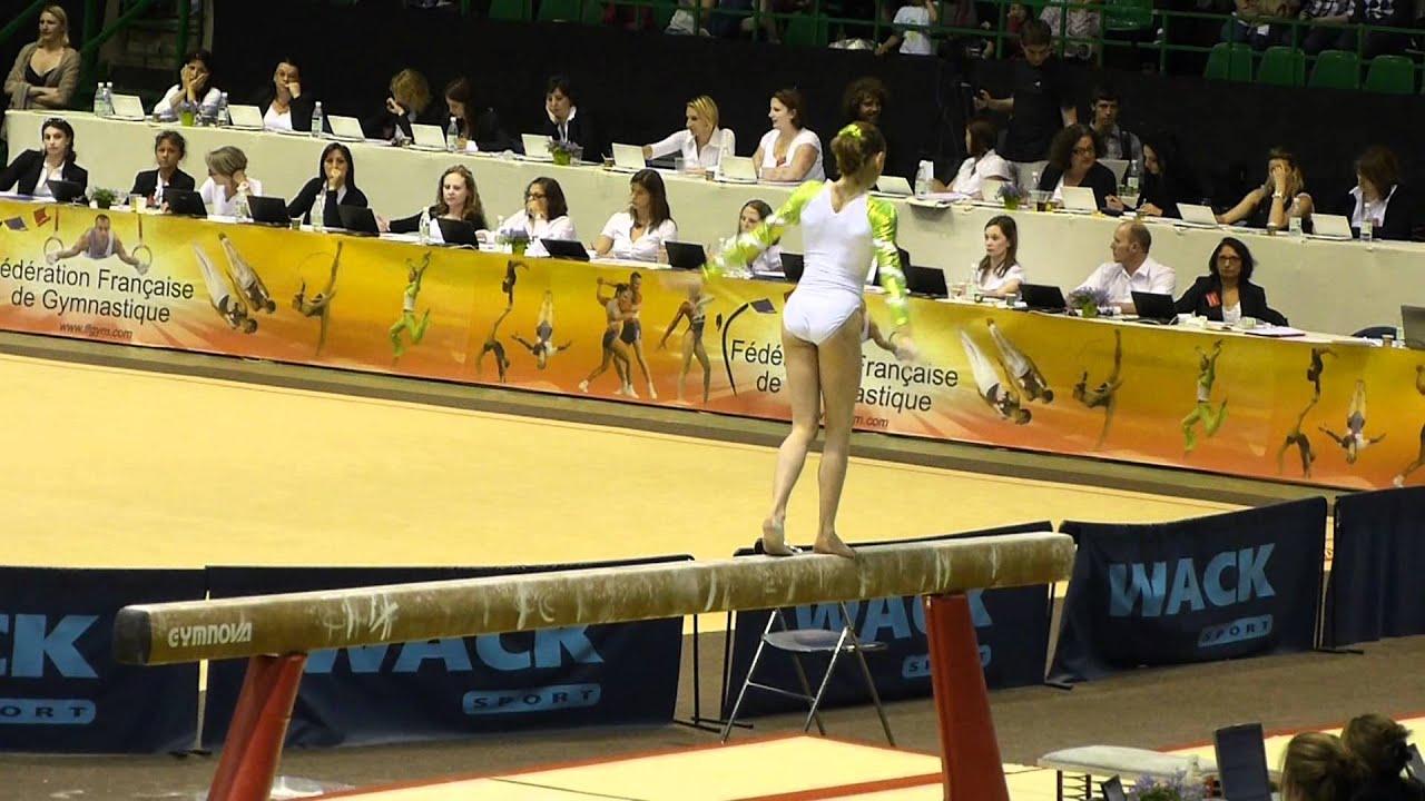Anne Kuhm (Haguenau) - Poutre - CF Elite Nantes 2012 Senior