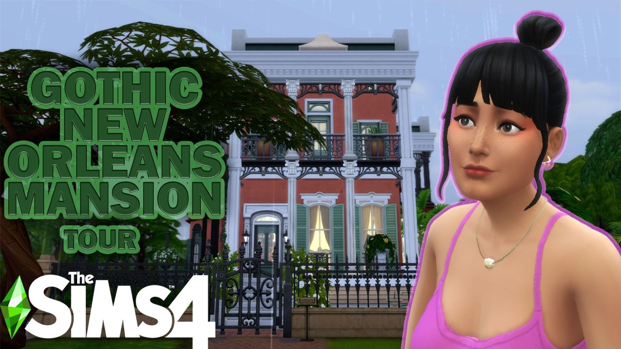 Gothic New Orleans Mansion | Sims4 (No CC)