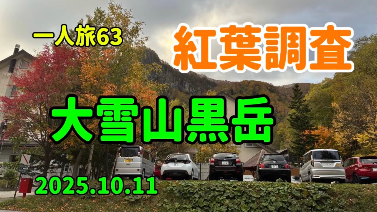大雪山黒岳ロープウェイから紅葉を見に行きたいと思います