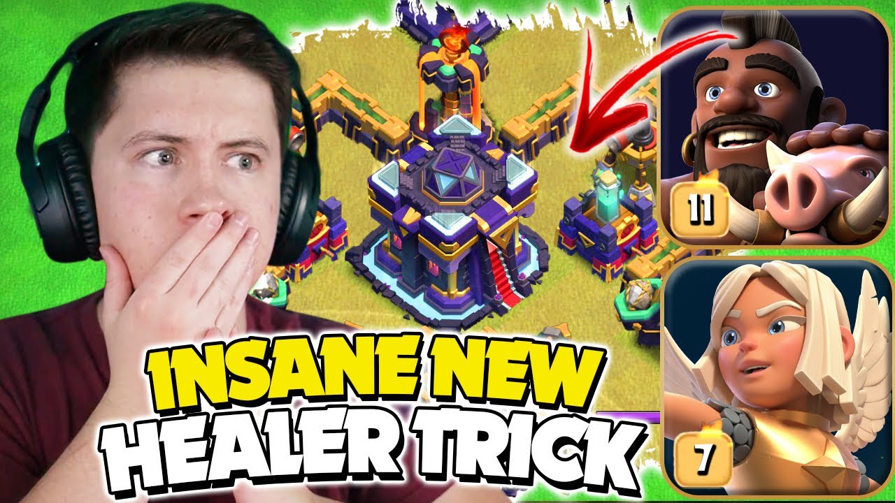 Perfect Healers & Hog Rider COMBO Smashes in Pro Match (Clash of Clans)
