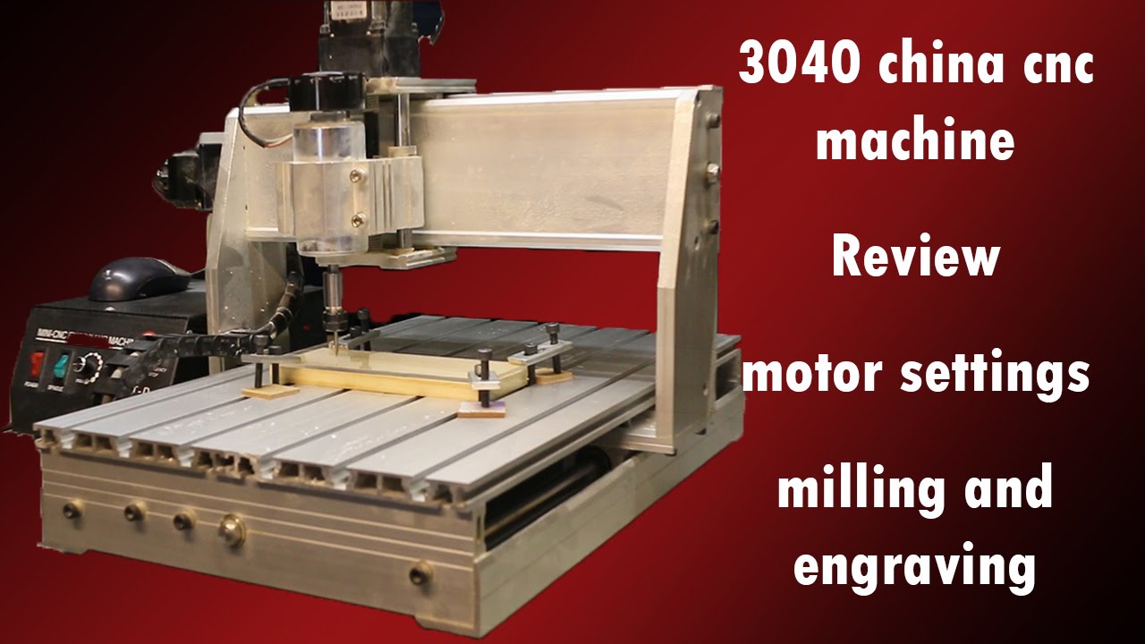 3040 China CNC | Review | motor settings | milling and engraving
