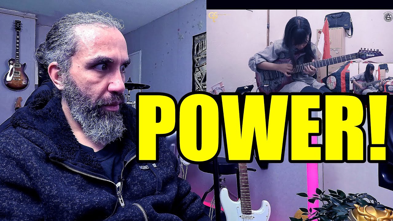 AYU GUSFANZ REACTION! POWER OF THE INDONESIAN GUITARIST! Power Metal Timur Tragedi Guitar Cover!