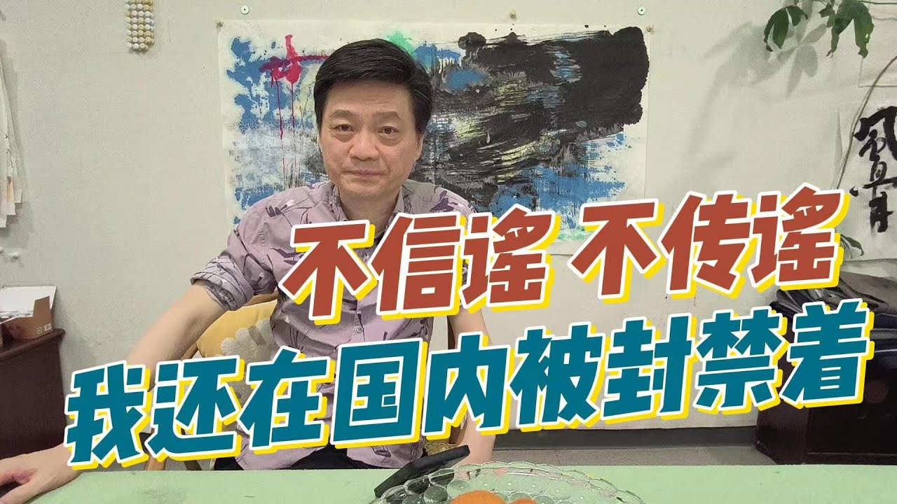 不信谣 不传谣 我还在国内被封禁着