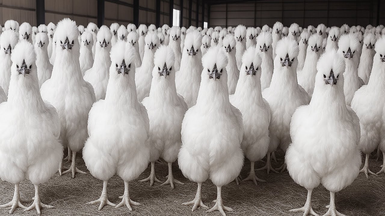 La Chine Élève des Millions de Poules Soie pour les Œufs et la Viande – Technique Choc !