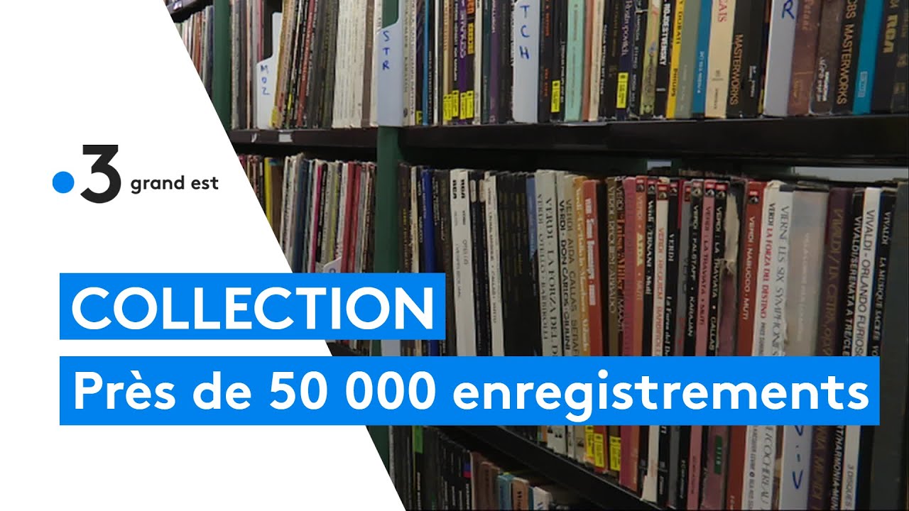 Collection de vinyles à la médiathèque de Châlons-en-Champagne