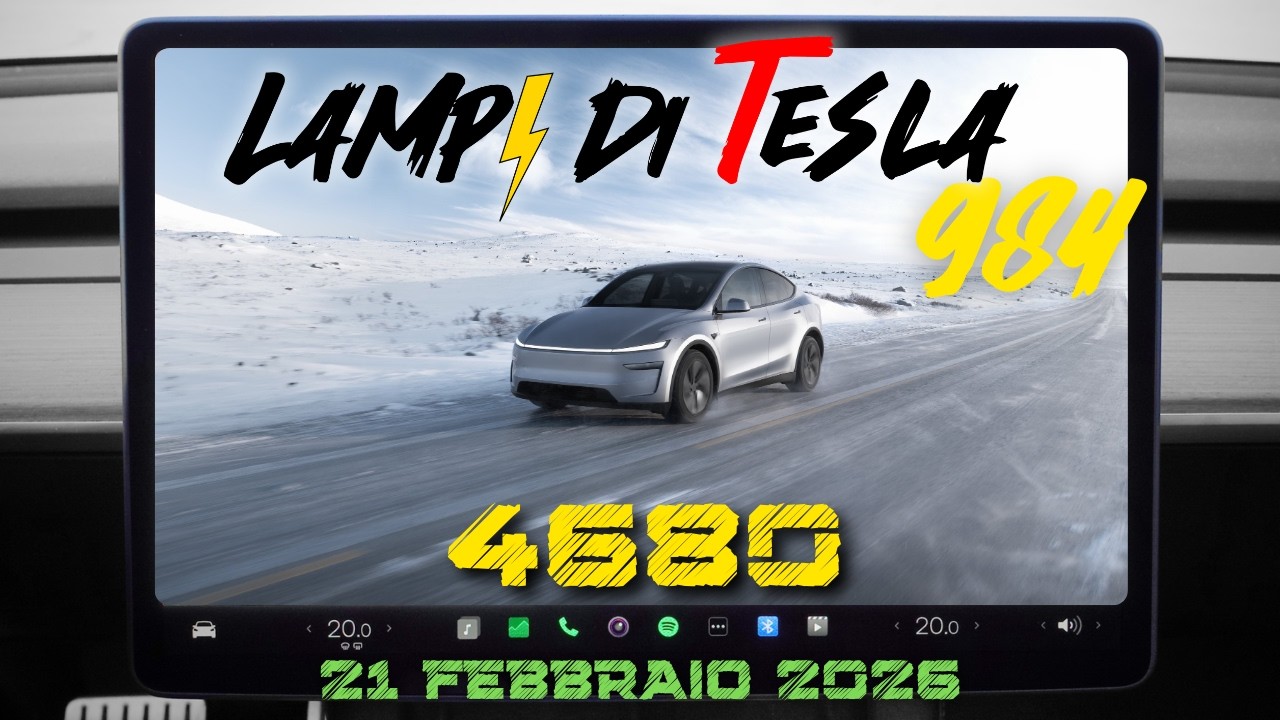 Batterie 4680 su Model Y Premium, scommessa di 10 giorni, Megacharger in Europa⚡️Lampi di Tesla 984