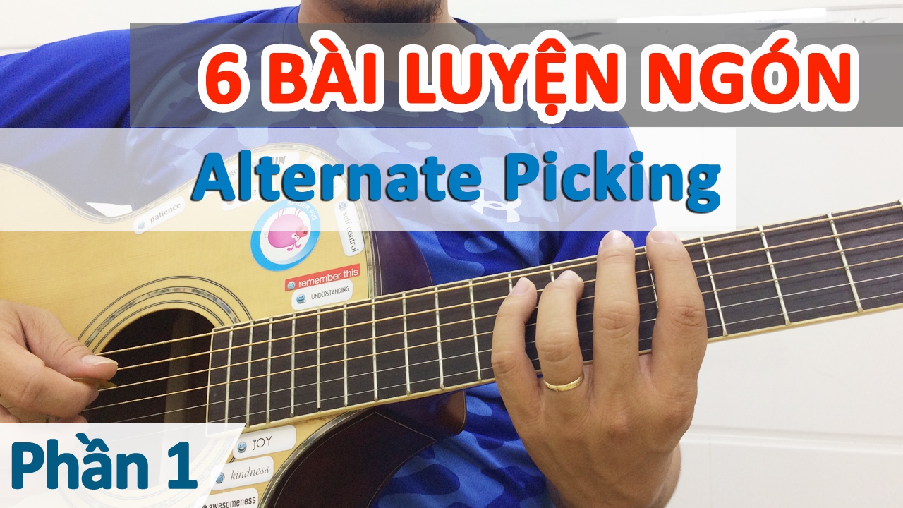 Bài 11: Bài tập giúp ngón tay độc lập PHẦN 1 - Cơ bản cho người mới học đàn guitar - Học solo guitar