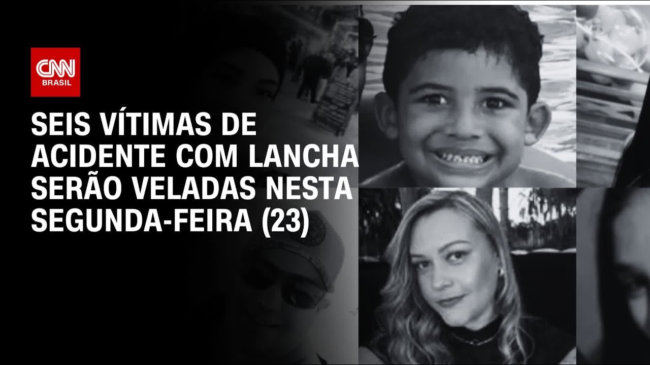 Vítimas de acidente com lancha serão veladas nesta segunda-feira (23) | LIVE CNN